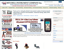 Tablet Screenshot of mitchellinstrument.com